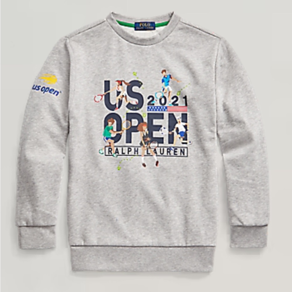 Ralph Lauren US Open 2021 Grey Crewneck Sweatshirt